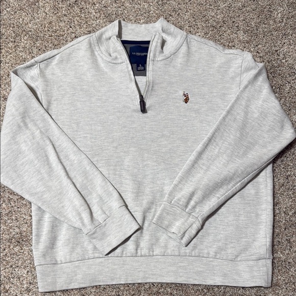 U.S. Polo Assn Luxury Jersey Quarter-Zip Pullover - Picture 1 of 6